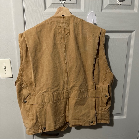 Vintage Polo Ralph Lauren Sportsman Mens XL Khaki Hunting Vest - Picture 4 of 6